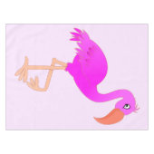 Cute Flamingo - Happy Tafelkleed (Voorkant (Horizontaal))