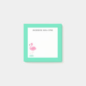 cute flamingo in the summer post-it® notes (Voorkant)