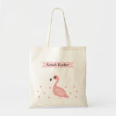 Cute Flamingo Kinder Canvas tas (Voorkant)