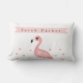 Cute Flamingo Kinder/Nursery Pillow Kussen (Voorkant)