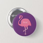 Cute Flamingo-knoppen Ronde Button 5,7 Cm (Voorkant /achterkant)