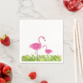 Cute Flamingo Party Napkins Servet (Insitu)