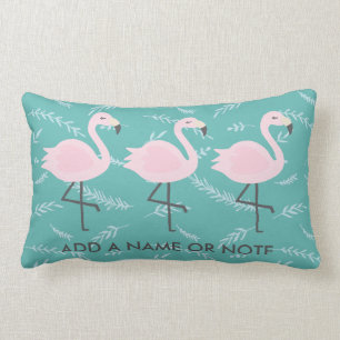 Cute Flamingo Pastel Blauwgroen Pillow Kussen