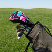 Cute Flamingo patroon Golfheadcover (Insitu)