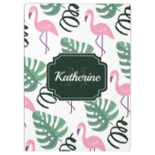 Cute Flamingo patroon Klembord (Achterkant)