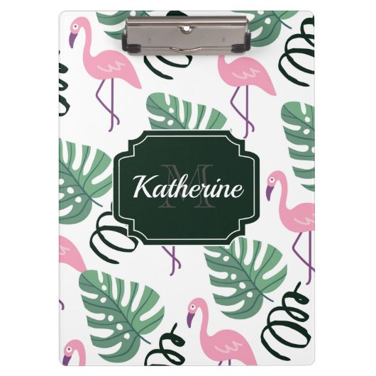 Cute Flamingo patroon Klembord (Voorkant)