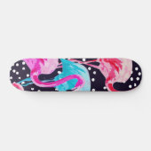 Cute Flamingo patroon Persoonlijk Skateboard (Horizontaal)