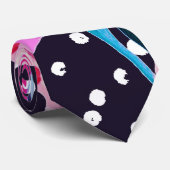 Cute Flamingo patroon Stropdas (Opgerold)