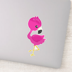 Cute Flamingo, Pink Flamingo, Baby Flamingo, Bird Sticker