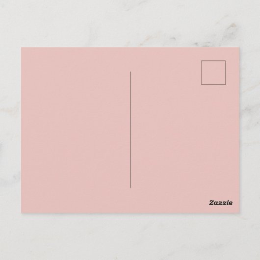 Cute Flamingo Plant Birthday Party Pink Briefkaart (Achterkant)