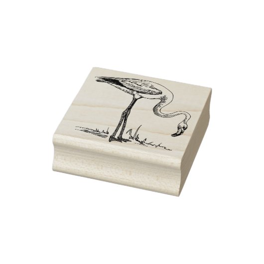 Cute Flamingo Rubberstempel (Stempel)