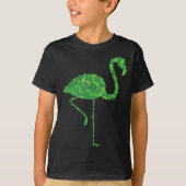 Cute Flamingo Shamrocks Shirt St Patricks Day Anim (Voorkant)