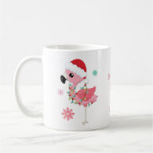 Cute Flamingo Snowflakes Child Name Santa Love Koffiemok (Links)