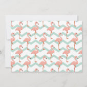 Cute Flamingo Summer Note-kaarten Notitiekaartje (Achterkant)