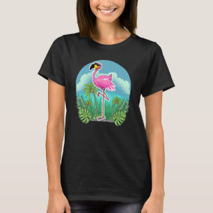 Cute Flamingo Wearing Sunglass Flamingo T-shirt