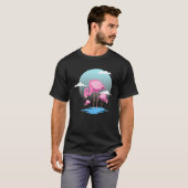 Cute Flamingo Zoo Bird Watcher T-shirt (Voorkant volledig)