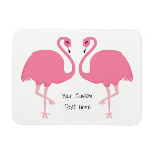 Cute Flamingos aangepaste tekstmagnenet Magneet
