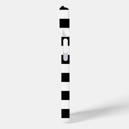 Cute Flamingos, Black, White Stripes Personalized Case-Mate iPhone Case (Achterkant / Links)