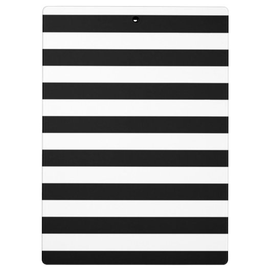 Cute Flamingos, Black, White Stripes Personalized Klembord (Achterkant)