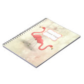 Cute Flamingos, Bokeh- Gepersonaliseerd Notitieboek (Linkerzijde)