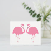 Cute Flamingos briefkaart (Staand voorkant)