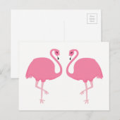 Cute Flamingos briefkaart (Voorkant / Achterkant)