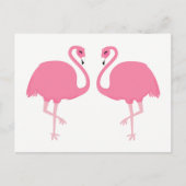 Cute Flamingos briefkaart (Voorkant)
