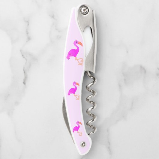 Cute Flamingos - Happy Kurkentrekker (Achterkant)