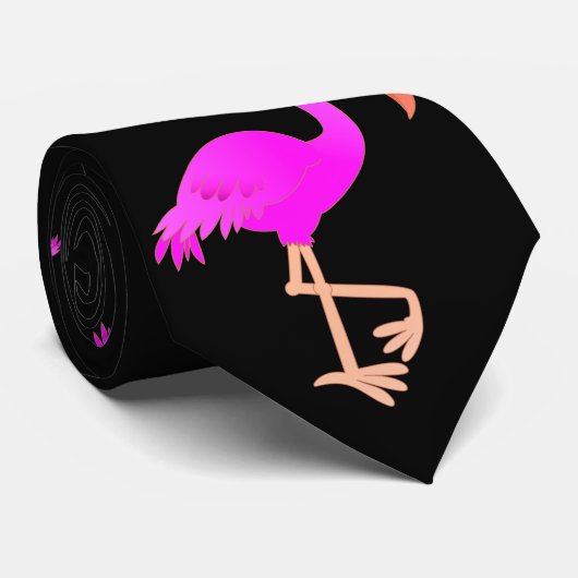 Cute Flamingos - Happy Stropdas (Opgerold)