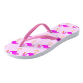 Cute Flamingos - Happy Teenslippers (Schuin)