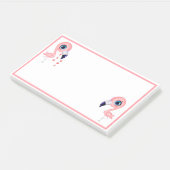 Cute Flamingos Post-it® Notes (Schuin)