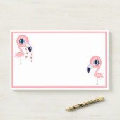 Cute Flamingos Post-it® Notes (Op bureau)