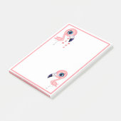 Cute Flamingos Post-it® Notes (Schuin)
