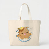 Cute Flapjack Octopus Grote Tote Bag (Voorkant)