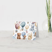 Cute Flat Baby Boy Thank You Card – Pastel Style Bedankkaart (Achterkant)