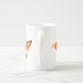 Cute Fleet Cartoon Fox Bone China Mok (Achterkant)