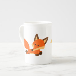 Cute Fleet Cartoon Fox Bone China Mok