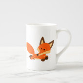 Cute Fleet Cartoon Fox Bone China Mok (Rechts)