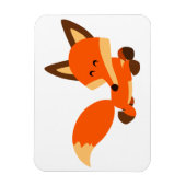 Cute Fleet Cartoon Fox Flexible Magnet Magneet (Verticaal)