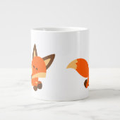 Cute Fleet Cartoon Fox Jumbo Mok (Voorkant)