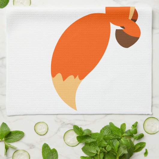 Cute Fleet Cartoon Fox Kitchen Towel Theedoek (Gevouwen)