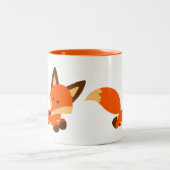 Cute Fleet Cartoon Fox Mok (Center)