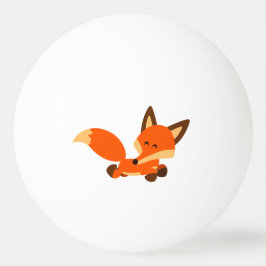 Cute Fleet Cartoon Fox Ping Pong Ball