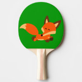 Cute Fleet Cartoon Fox Ping Pong Paddle Tafeltennisbatje (Voorkant)