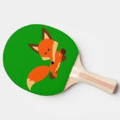 Cute Fleet Cartoon Fox Ping Pong Paddle Tafeltennisbatje (Zijkant)