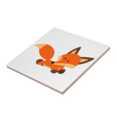 Cute Fleet Cartoon Fox Tile Tegeltje (Zijkant)