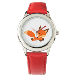 Cute Fleet Cartoon Fox Watch Horloge