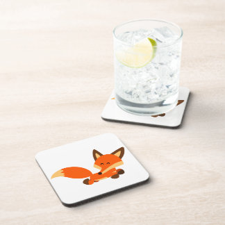 Cute Fleet Cartoon Vos Onderzetters Set