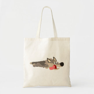 Cute Fleet Cartoon Wolf Bag Tote Bag