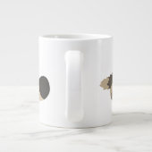 Cute Fleet Cartoon Wolf Jumbo Mok (Achterkant)